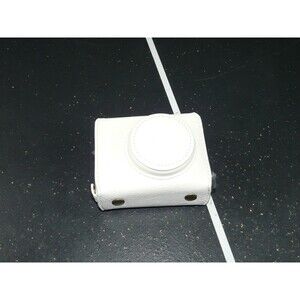 Canon Camera Full Top & Bottom Shell Faux White Leather Case Cover Dock w/ Strap